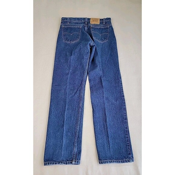 Vintage Levis 505 Jeans Mens 33x32 Straight High Rise Blue Cotton 90s - Picture 14 of 16